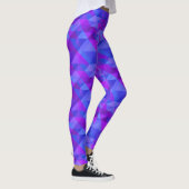 Leggings Conception géométrique triangulaire bleu pourpre (Droite)