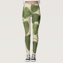 Leggings Conception irlandaise verte de shamrock de ressort