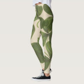 Leggings Conception irlandaise verte de shamrock de ressort (Gauche)