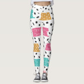 Leggings Conception moderne de bande Washi (Devant)
