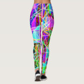 Leggings Conception Motif Abstraite dynamique (Dos)