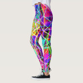 Leggings Conception Motif Abstraite dynamique (Gauche)