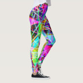 Leggings Conception Motif Abstraite dynamique (Droite)