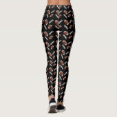 Leggings Conception Motif de football américain (Dos)