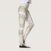 Leggings Conception Motif de Mandala rose et vert (Droite)