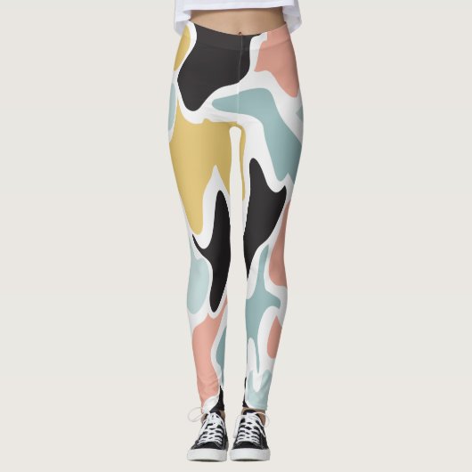 Leggings Conception motif irrégulière (Devant)