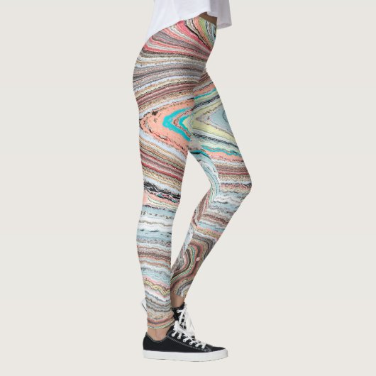 Leggings Conception Multi-Marbrée et originale de Karen (Droite)