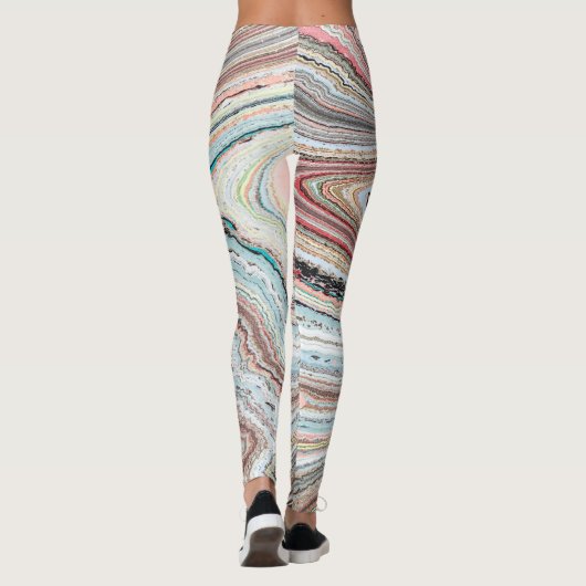 Leggings Conception Multi-Marbrée et originale de Karen (Dos)