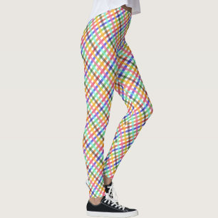 Leggings Conception multicouleur En vichy Motif Plaid