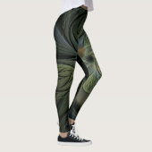 Leggings Conception mystique Abstraite des gaines vertes su (Droite)