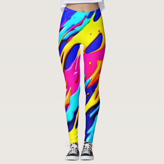 Leggings Conception Neon Splatter (Devant)