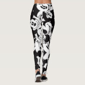 Leggings Conception noir et blanc (Dos)
