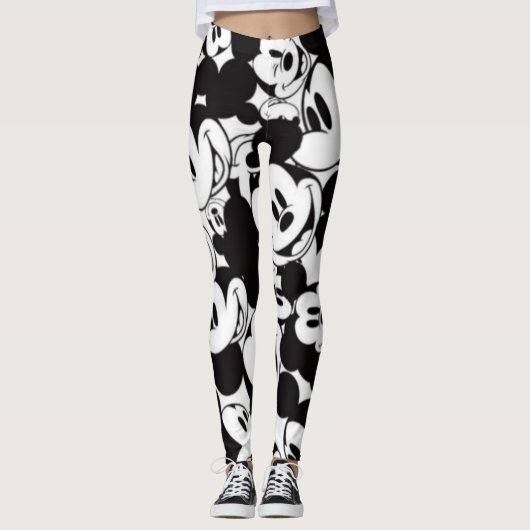 Leggings Conception noir et blanc (Devant)