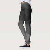 Leggings Conception noire et blanche de polygone (Gauche)