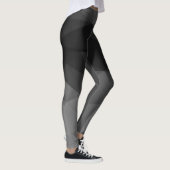 Leggings Conception noire et blanche de polygone (Droite)