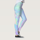 Leggings Conception, nom ou message turquoise et violet Iri (Droite)