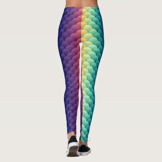 Leggings Conception originale de Daks de yaks - 'mardi gras (Dos)