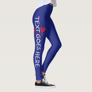 Leggings Conception personnalisée de nom de gymnastique sur