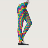 Leggings Conception psychédélique d'abrégé sur arc-en-ciel (Droite)