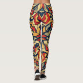 Leggings Conception rétro géométrique (Dos)