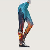 Leggings Conception rituelle d'Halloween éffrayant (Droite)