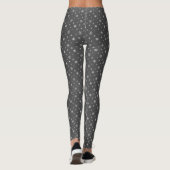 Leggings conception simple de snowflacon blanc (Dos)