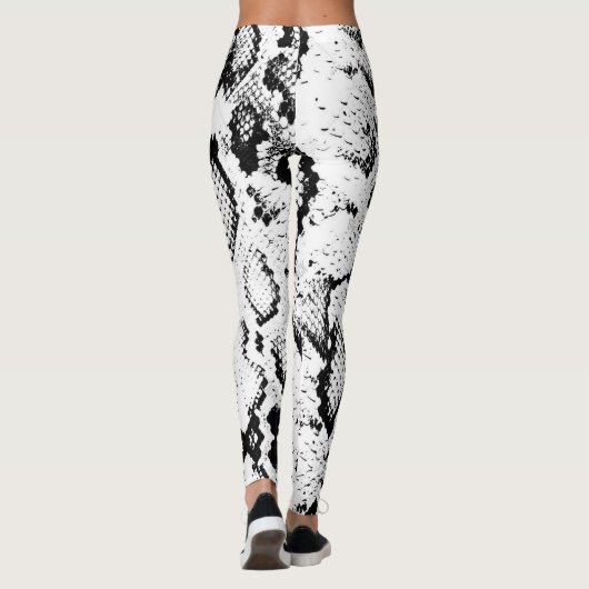 Leggings Conception Snakeskin sur une jambe (Dos)