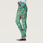 Leggings Conception terreuse de mandala d'argile (Gauche)