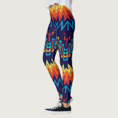 Leggings Conception tribale d'abrégé sur conception (Gauche)