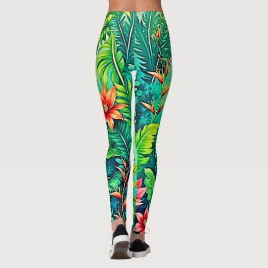 Leggings Conception Tropical Jungle Lush Paradise (Dos)