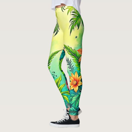 Leggings Conception Tropical Jungle Lush Paradise (Gauche)