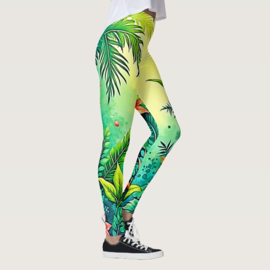Leggings Conception Tropical Jungle Lush Paradise (Droite)