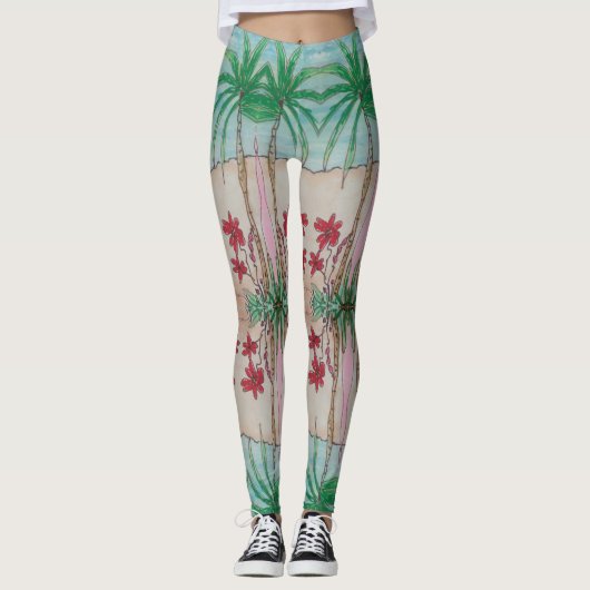 Leggings Conception tropicale (Devant)