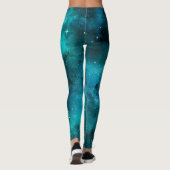 Leggings Conception Turquoise de la série Galaxy 7 (Dos)