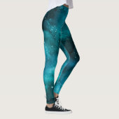 Leggings Conception Turquoise de la série Galaxy 7 (Droite)