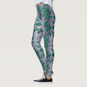 Leggings Conception Turquoise série Velvet 1 (Gauche)