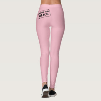 Leggings Conçu pour les jambières roses noires
