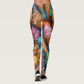 Leggings Cône de crème glacée souple (Dos)