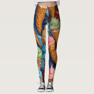 Leggings Cône de crème glacée souple