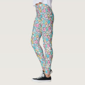 Leggings Cônes de glace et glaces à l'eau Doodle (Gauche)