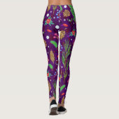 Leggings Cones de pin de Noël : Festive sans mer (Dos)