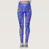 Leggings Confetti bleu (Devant)