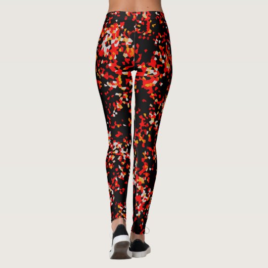 Leggings Confetti d'automne foncé (Dos)
