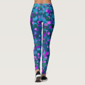 Leggings Confetti de parties scintillant rose violet gras t (Dos)