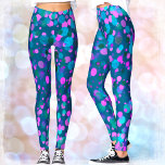 Leggings Confetti de parties scintillant rose violet gras t<br><div class="desc">Soyez un favori dans ces superbes leggings de bleu turquoise, violet, bleu parties scintillant brillant, des points de confetti roses sur un arrière - plan bleu turquoise! Faites du sport, faites des courses, ou simplement traînez. Si unique, vous n’aurez jamais à vous soucier des copycats ! Ajoutez un dessus noir...</div>