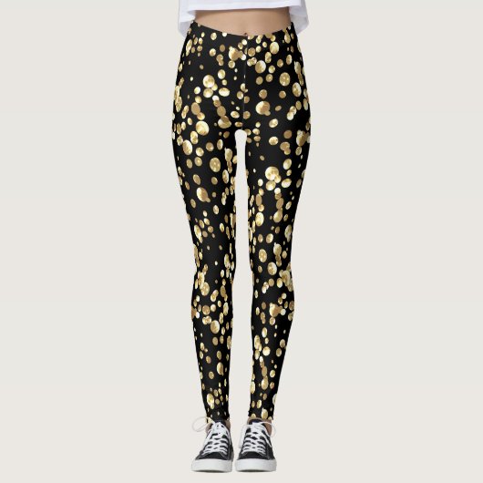 Leggings Confetti d'or. (Devant)