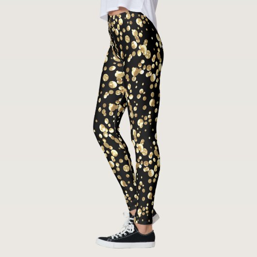 Leggings Confetti d'or. (Gauche)
