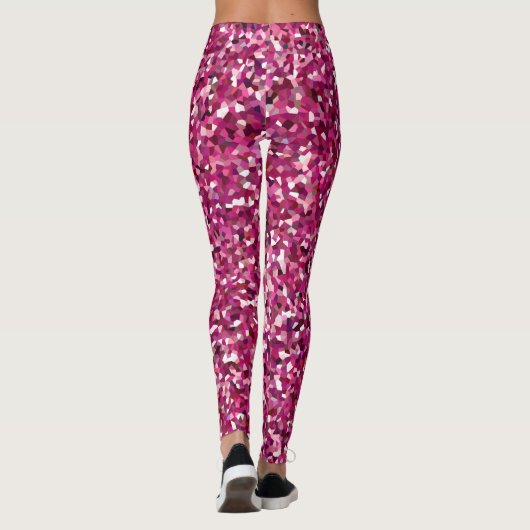 Leggings Confetti en Parties scintillant rose / Tout-sur-im (Dos)