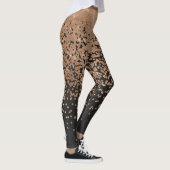 Leggings Confetti Noir Noir Chic Moderne Polka Dot Noir (Droite)