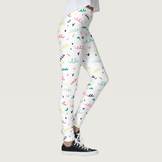 Leggings Confettis de Memphis (Droite)